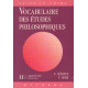 Broché - Vocabulaire des études philosophiques
