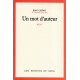 Un mot d'auteur
