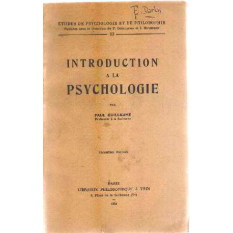 Introduction à la psychologie