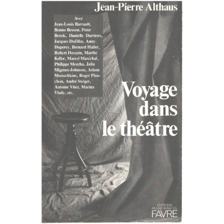 Voyage dans le théâtre