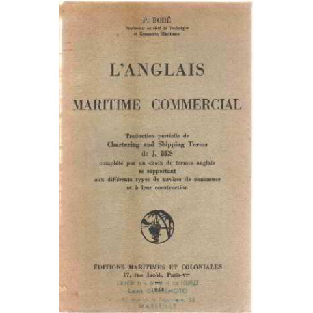 L'anglais maritime commercial