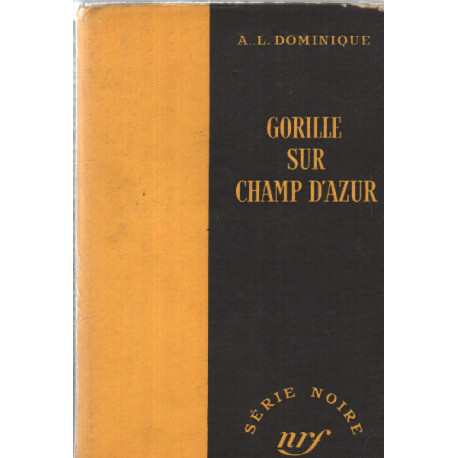 Gorille sur champ d'azur