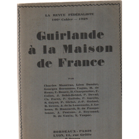 Guirlande a la maison de france