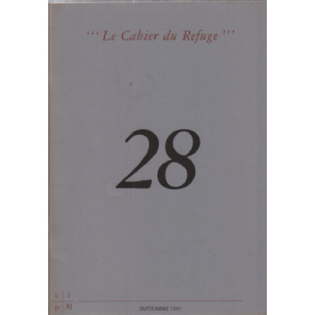Les cahiers du refuge n° 28