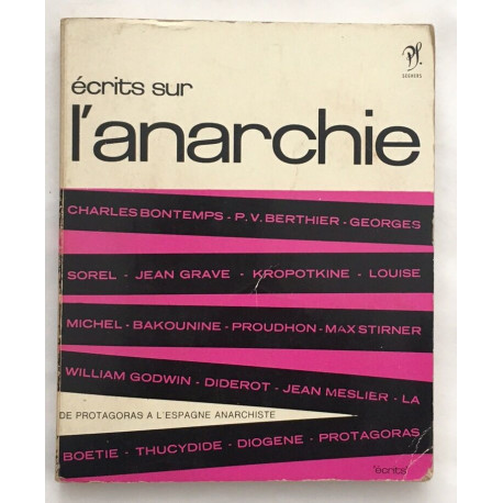 Écrits sur l' anarchie