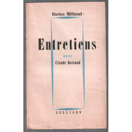 Entretiens avec calude rostand