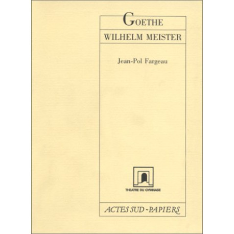 Goethe Wilhelm Meister