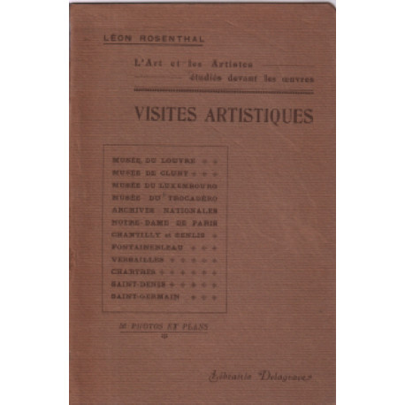 L'art et les artistes étudiés devant les oeuvres/ visites artistiques