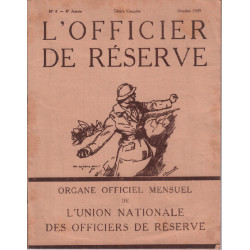 L'officier de réserve n° 8 - 8e année ( 1929 )