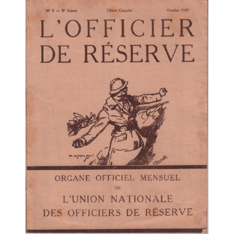 L'officier de réserve n° 8 - 8e année ( 1929 )