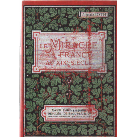 Le miracle en france au XIX siècle