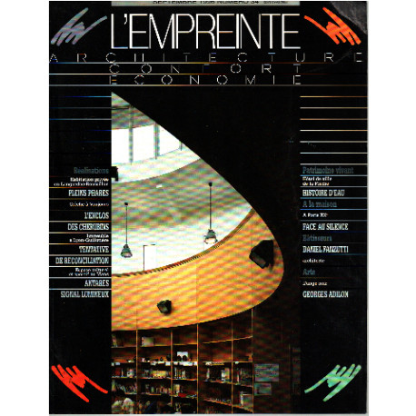 Revue d'architecture l'empreinte n° 34