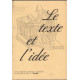 Le texte et l'idée n° 12