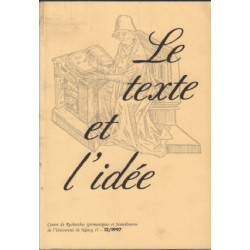 Le texte et l'idée n° 12