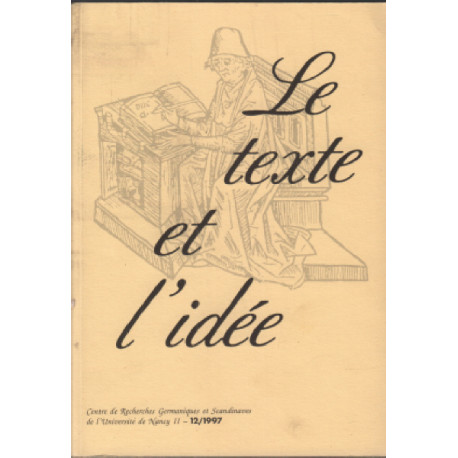 Le texte et l'idée n° 12