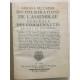 Abrégé du Cayer des deliberations de l' assemblée générale des...