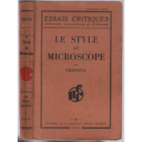 Le style au microscope