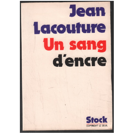 Un sang d'encre