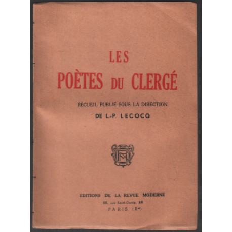 Les poètes du clergé