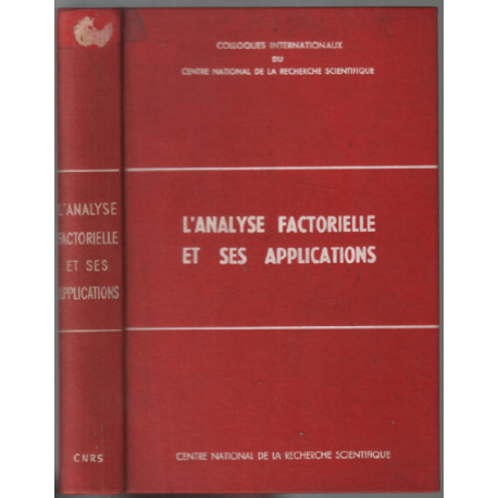 L'analyse factorielle et ses applications (colloque à paris 11-16...