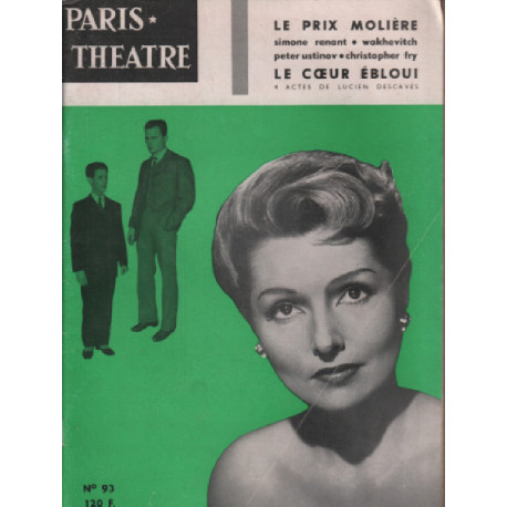 Paris théatre n° 93 / le coeur ébloui de lucien descaves
