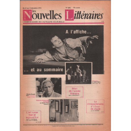 Nouvelles litteraires n° 2361/ bilan de l'année litteraire