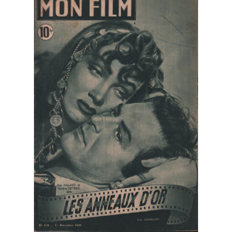 Les anneaux d'or / revue mon film n° 119 ray milland marlène dietrich