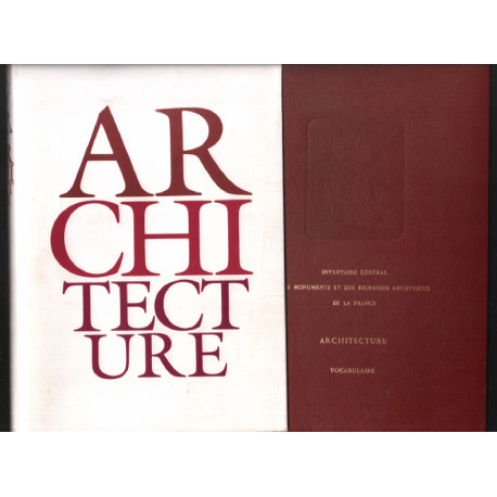 Vocabulaire de l'Architecture. Principes d'analyse scientifique