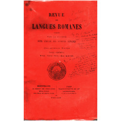 Revue des langues romanes tome premier n° 1-4