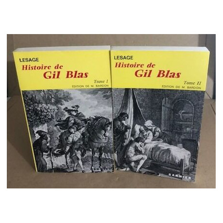 Histoire de Gil Blas / edition de M. Bardon / 2 tomes