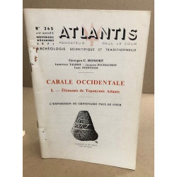 Revue atlantis n° 265 / Cabale occidentale 1 : éléments de...