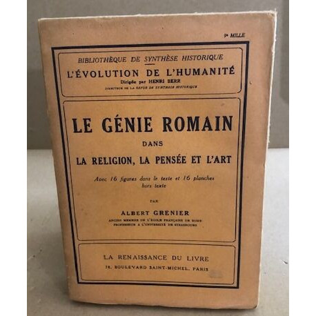 Le genie romain dans la religion la pensée et l'art