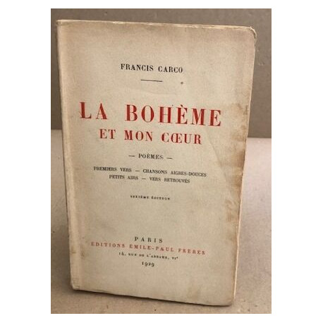 La bohème et mon coeur