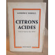Citrons acides (bitter lemons)