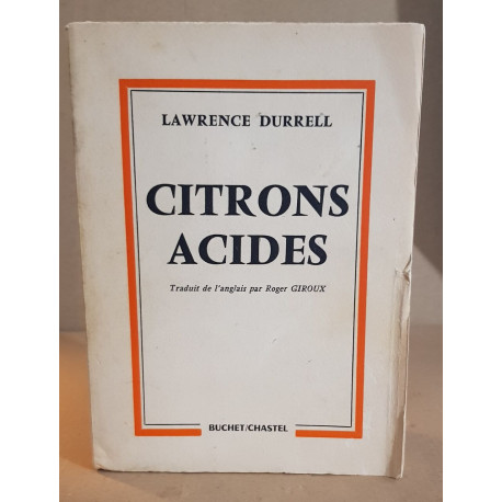 Citrons acides (bitter lemons)