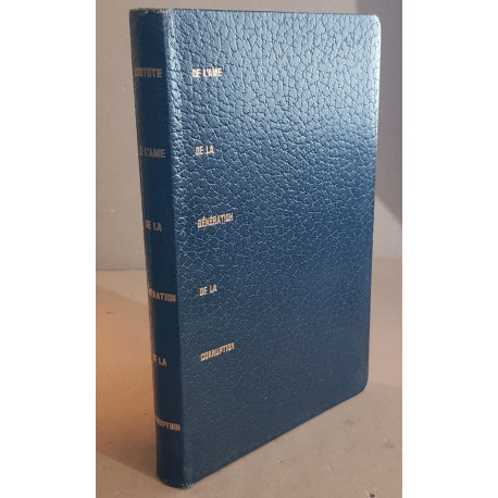 De l'âme de la génération et de la corruption - collection les...