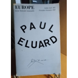 Revue europe n° special : Paul Eluard