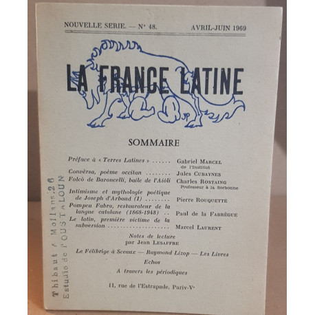 La France latine N°48 nouvelle série