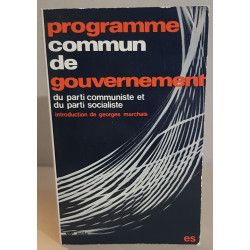 Programme commun de gouvernement du parti communiste et du parti...