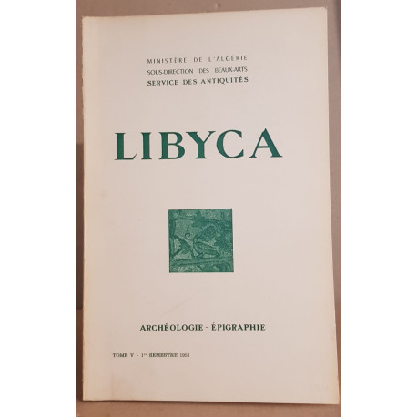 Libyca / archéologie-épigraphie tome 5