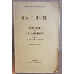 Science de la logique tome 1