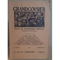 Grandgousier revue de gastronomie médicale - 4° année - N°1
