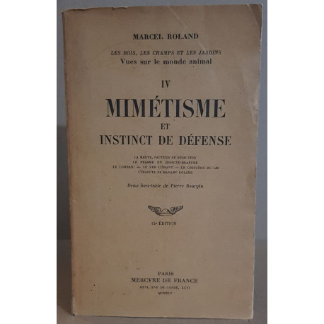 Mimétisme et instinct de défense