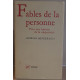 Fables de la personne - pour une histoire de la subjectivité /...