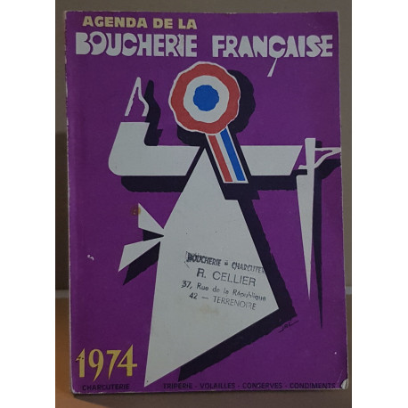 Agenda de la boucherie française 1974 (1 recette par jour)