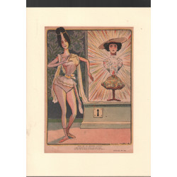 Cleo et le boléro d'otero / dessin de lucien metivet