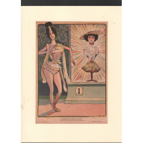 Cleo et le boléro d'otero / dessin de lucien metivet