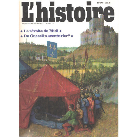 Revue l'histoire n° 20 / la revolte du midi -du guesclin aventurier