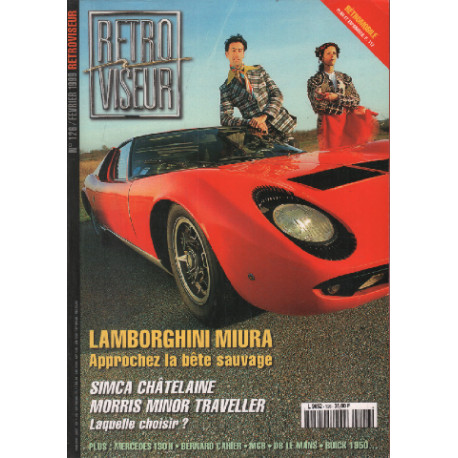 Revue rétroviseur n° 126 : lamborghini miura simca chatelaine...