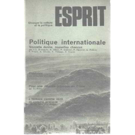 Revue esprit/ juin 1981/politique internationale